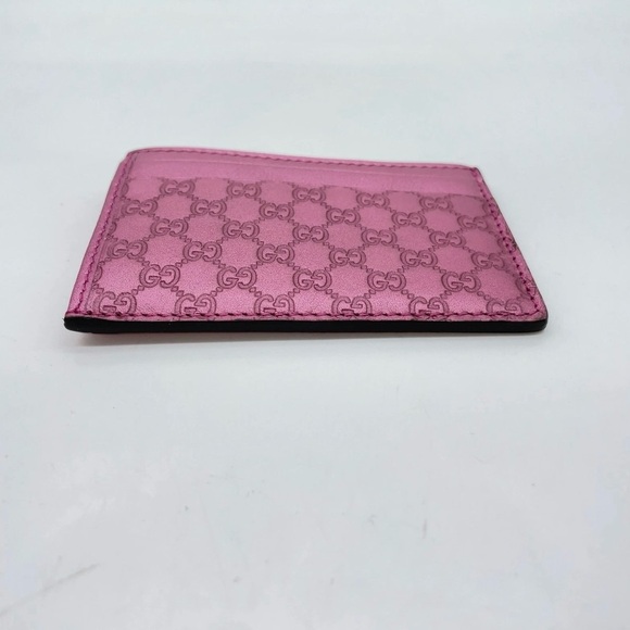 Auth GUCCI MicroGG Guccissima
Shima Leather Pink Card Case - Picture 6 of 16